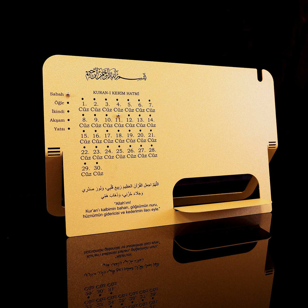 Quran Stand with Juz Progress Tracker (Turkish) - WAMH203