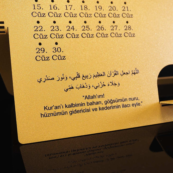 Quran Stand with Juz Progress Tracker (Turkish) - WAMH203