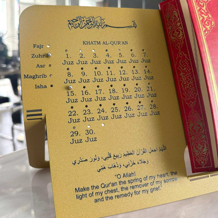 Quran Stand with Juz Progress Tracker - WAMH207