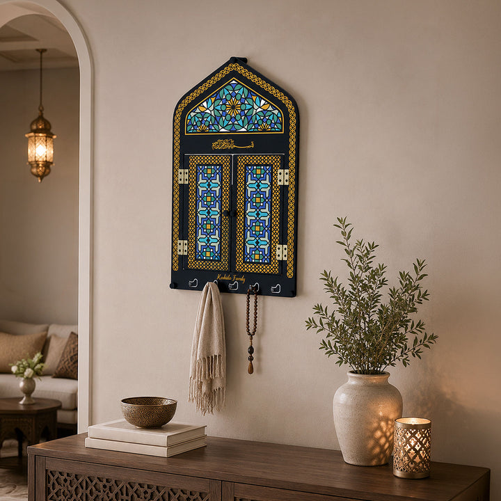 Custom Metal Islamic Wall Display Cabinet (Mihrab Shaped) - WAMH211