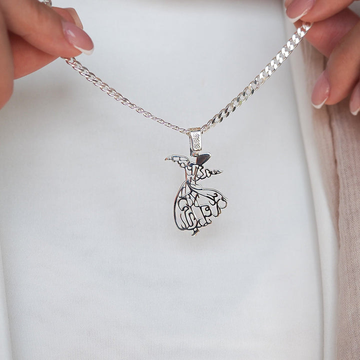 Silver Whirling Dervish Necklace - WAMT040