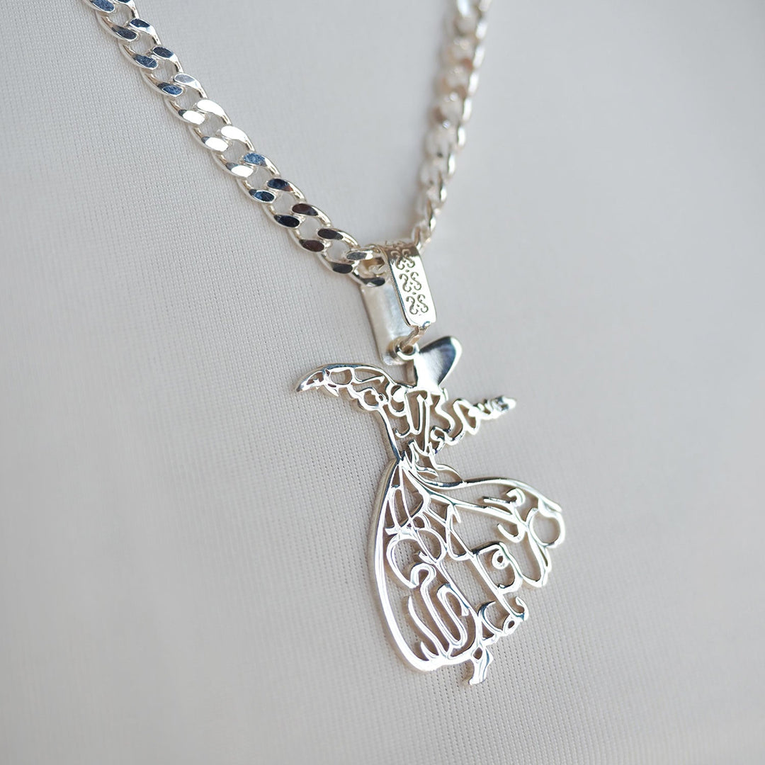 Silver Whirling Dervish Necklace - WAMT040