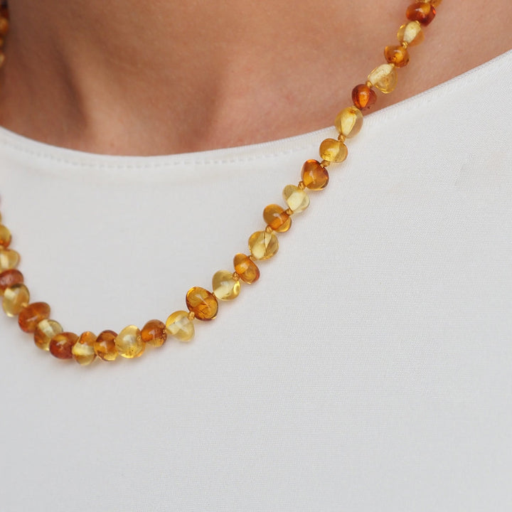 Natural Amber Necklace for Women - WAMT048