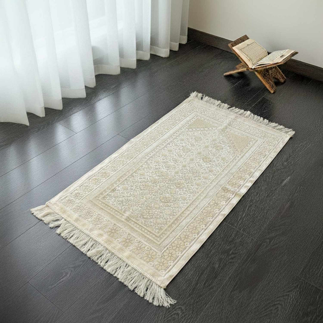 Leather Prayer Mat Bag and Cream Prayer Mat Set – WAS500