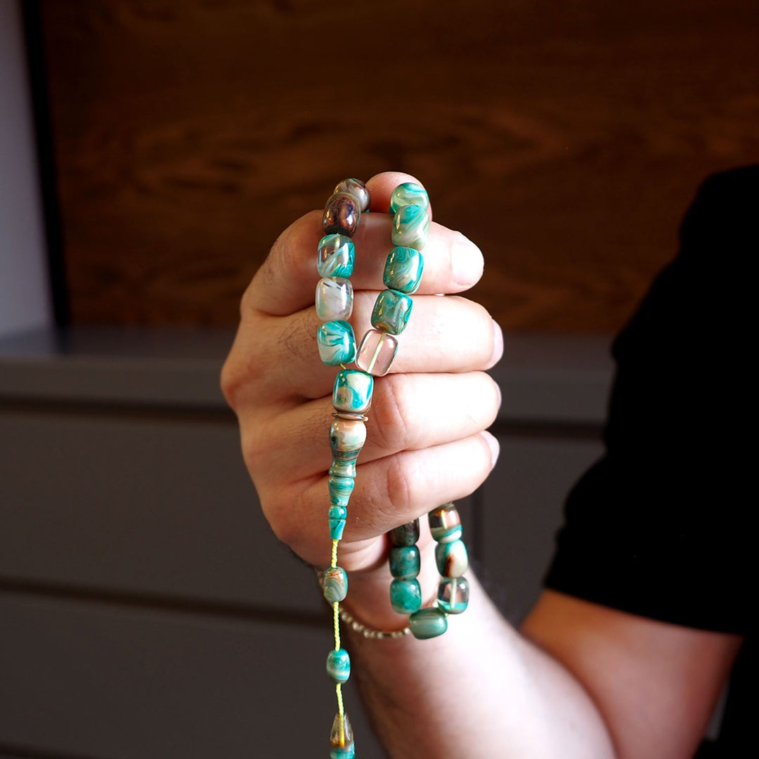 Custom Cast Transparent Drilling Catalin Tasbeeh – WATD018