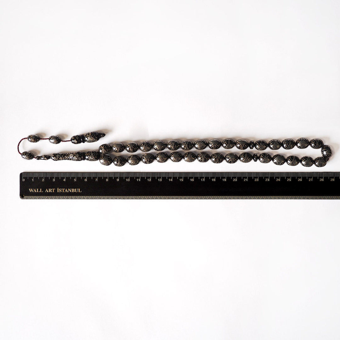 Silver-Embellished Kuka Tasbeeh – WATD090
