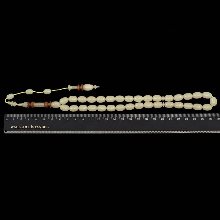 Phosphorescent Catalin Tasbeeh with Embroidered Kuka Imam Bead - WATD1000