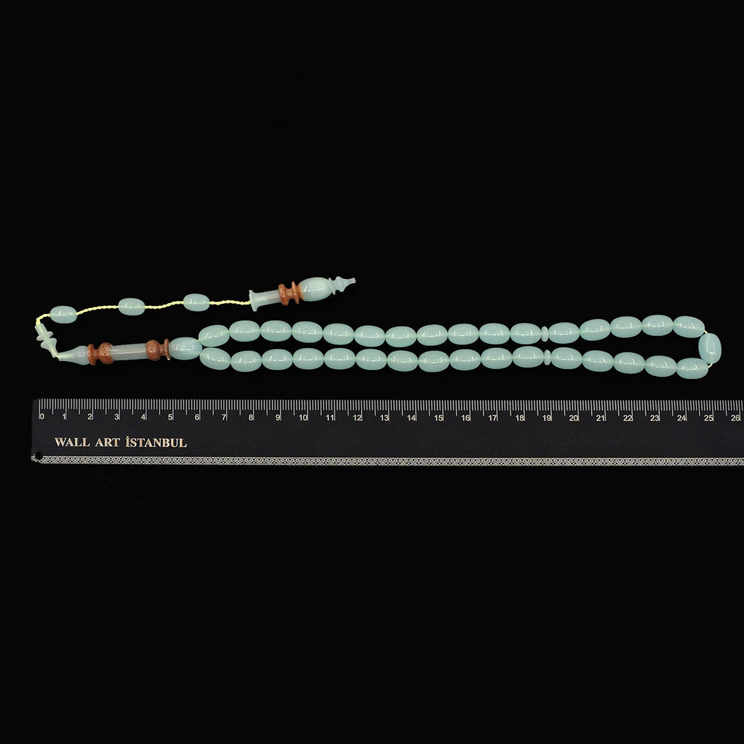 Phosphorescent Catalin Tasbeeh with Embroidered Kuka Imam Bead - WATD1001