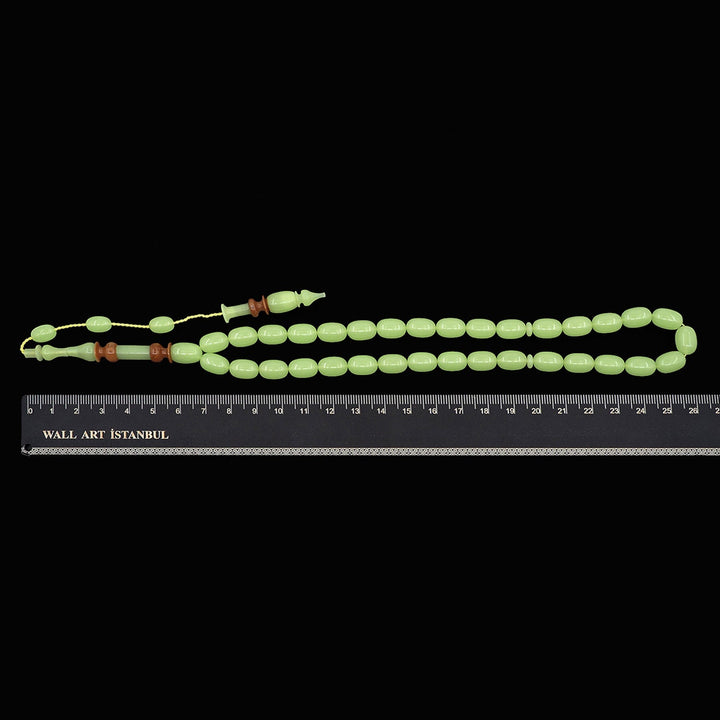 Phosphorescent Catalin Tasbeeh with Embroidered Kuka Imam Bead - WATD1011