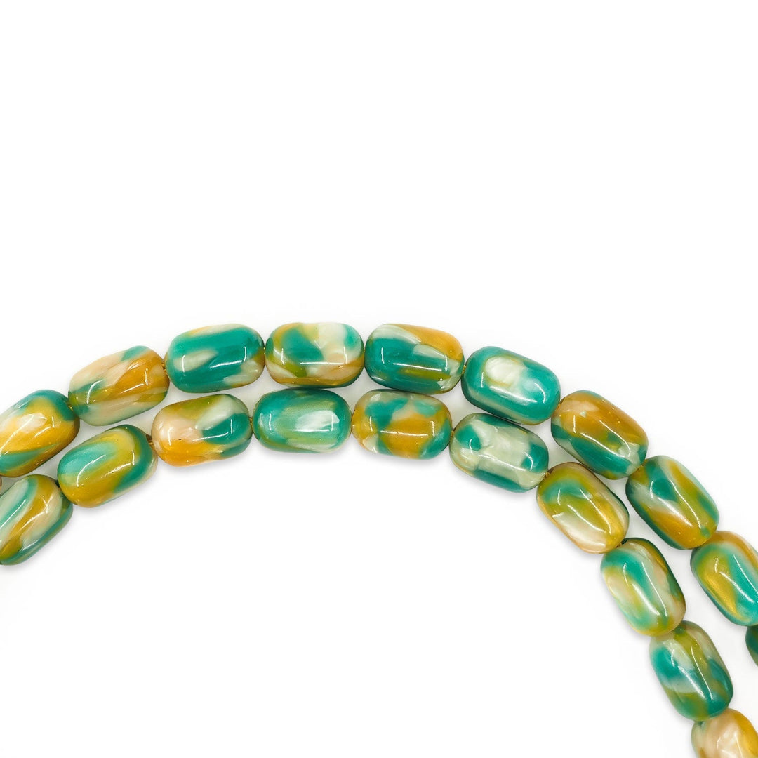 Masterfully Crafted Capsule Cut French Galalith Tasbeeh - WATD1055