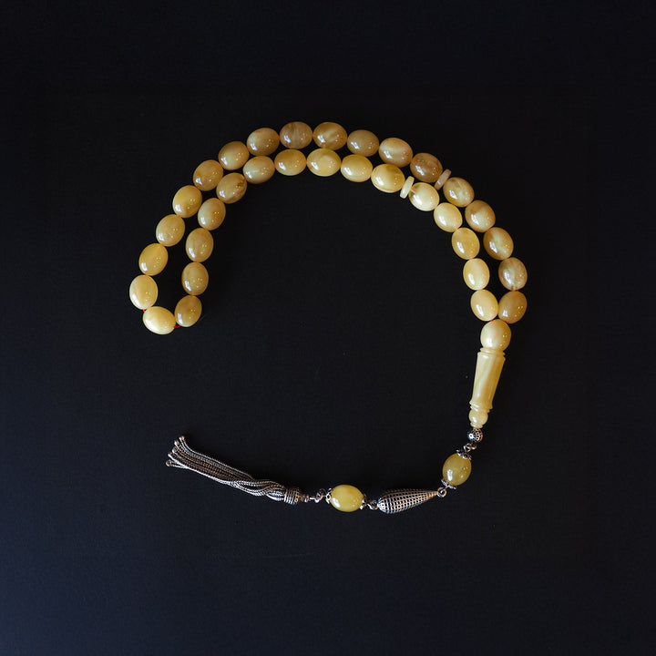 Genuine Baltic Amber Silver Tasbeeh – WATD108