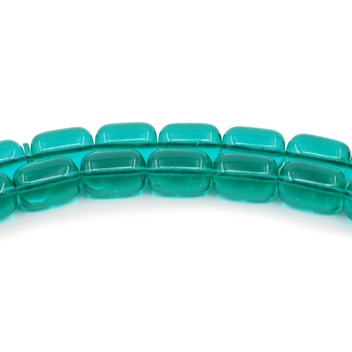 Mastercrafted Diamond-Detailed Turquoise Pressed Amber Tasbeeh (Special Box) - WATD1090