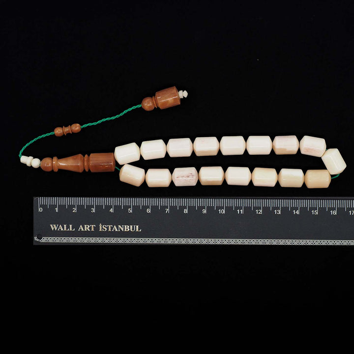 Handcrafted Camel Bone Tasbeeh with Kuka Wood Imam Bead – WATD367
