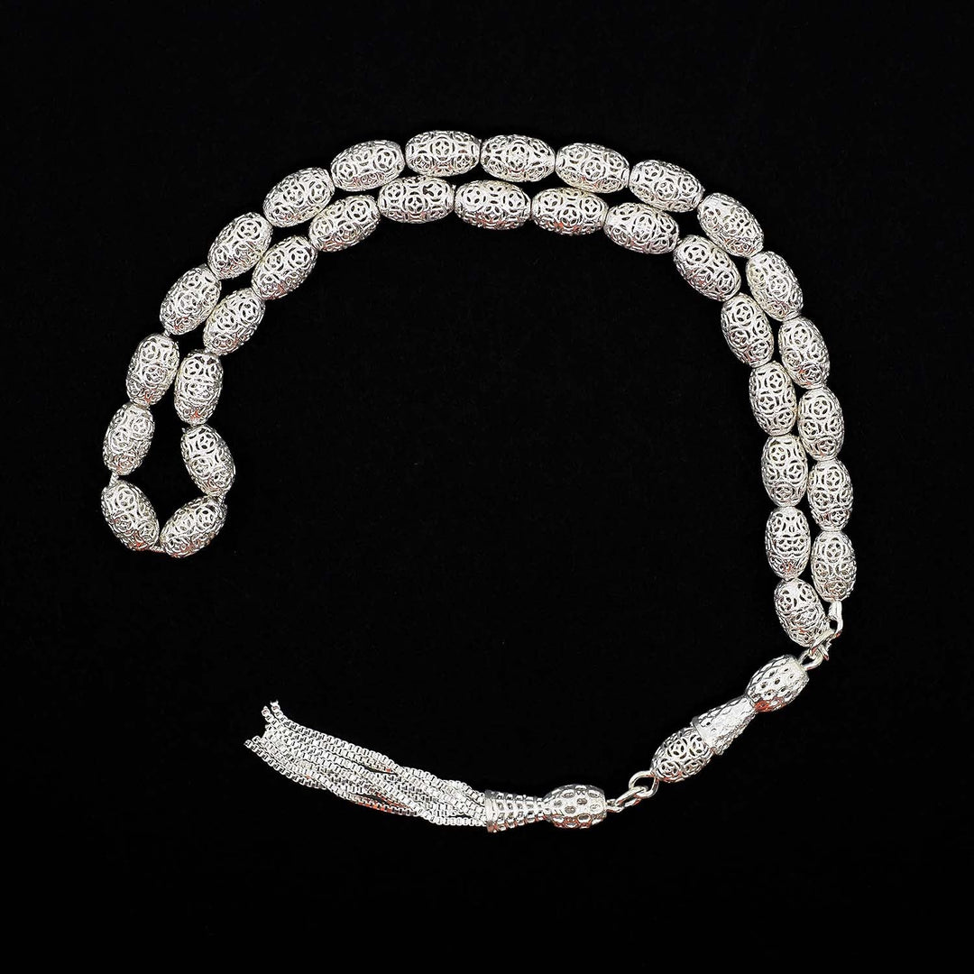 Silver-Style Brass Tasbeeh - WATD1102