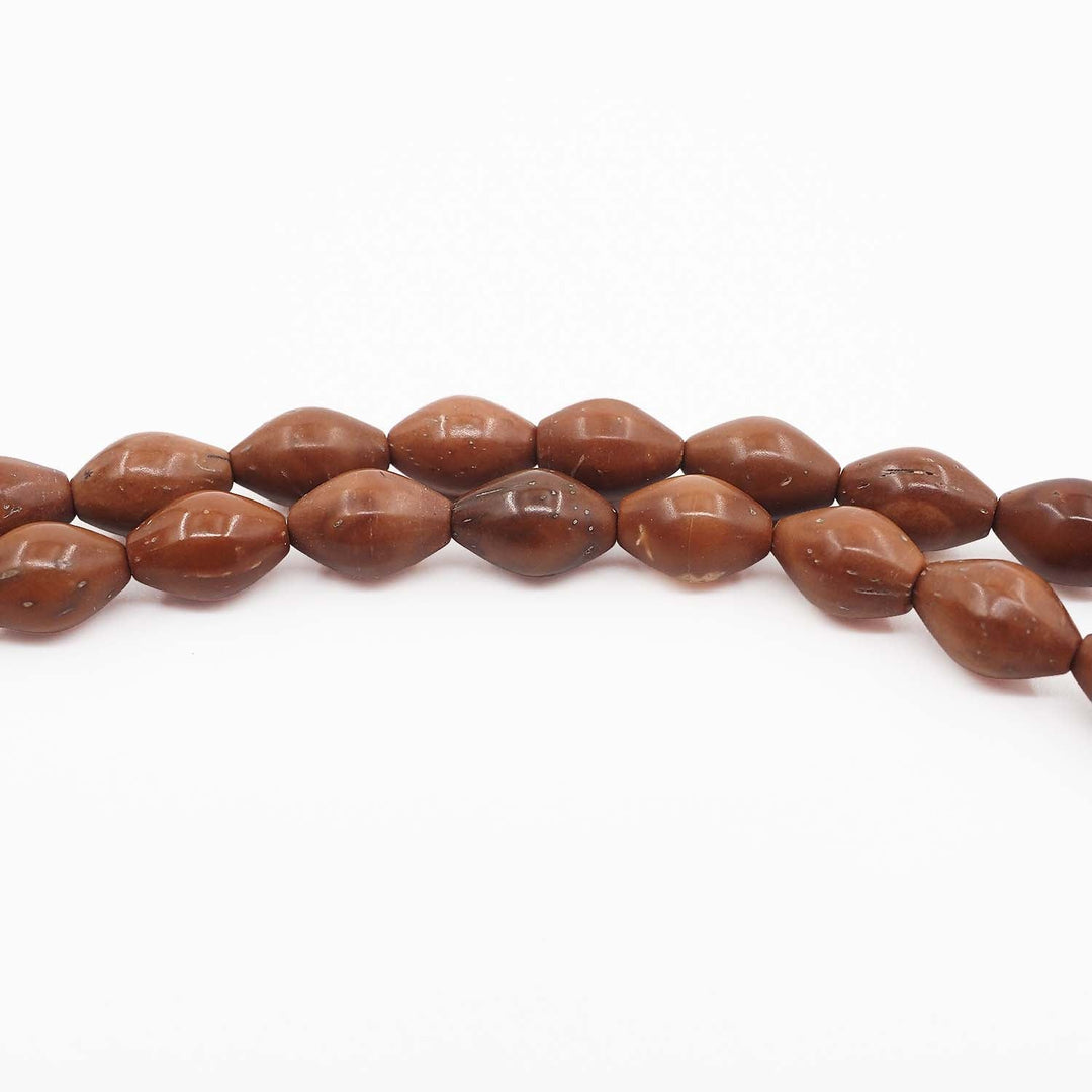 Oval-Cut Kuka Wood Tasbeeh - WATD1103