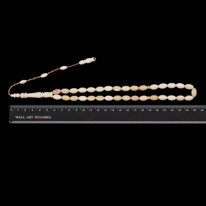 Barley-Cut Camel Bone Tasbeeh with System Tassel - WATD1110