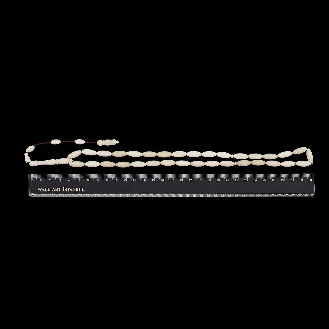 Barley-Cut Camel Bone Tasbeeh with System Tassel - WATD1111