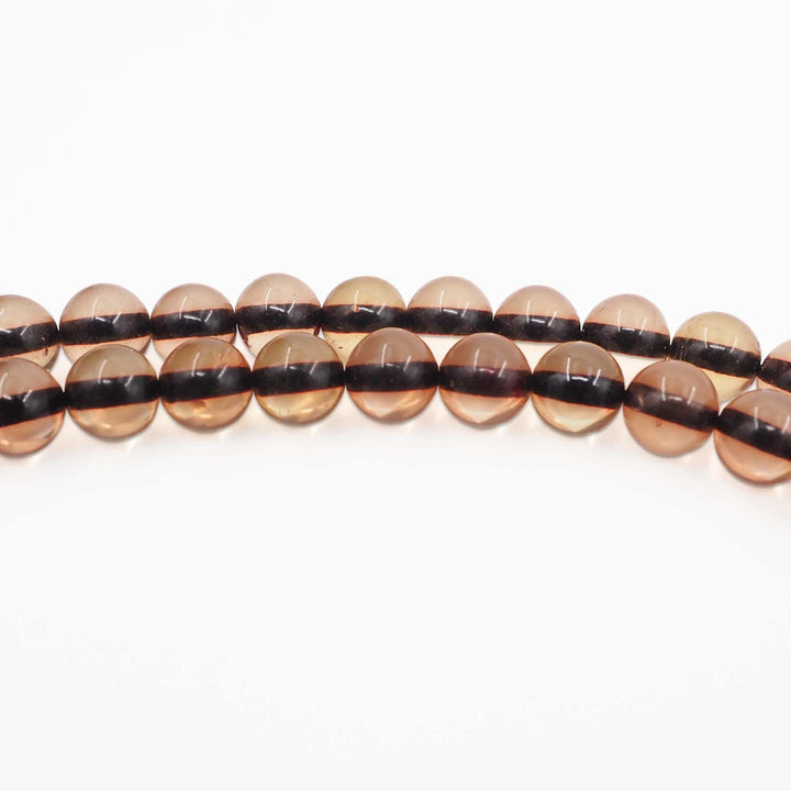 99-Bead Round-Cut Fire Amber Tasbeeh - WATD1115