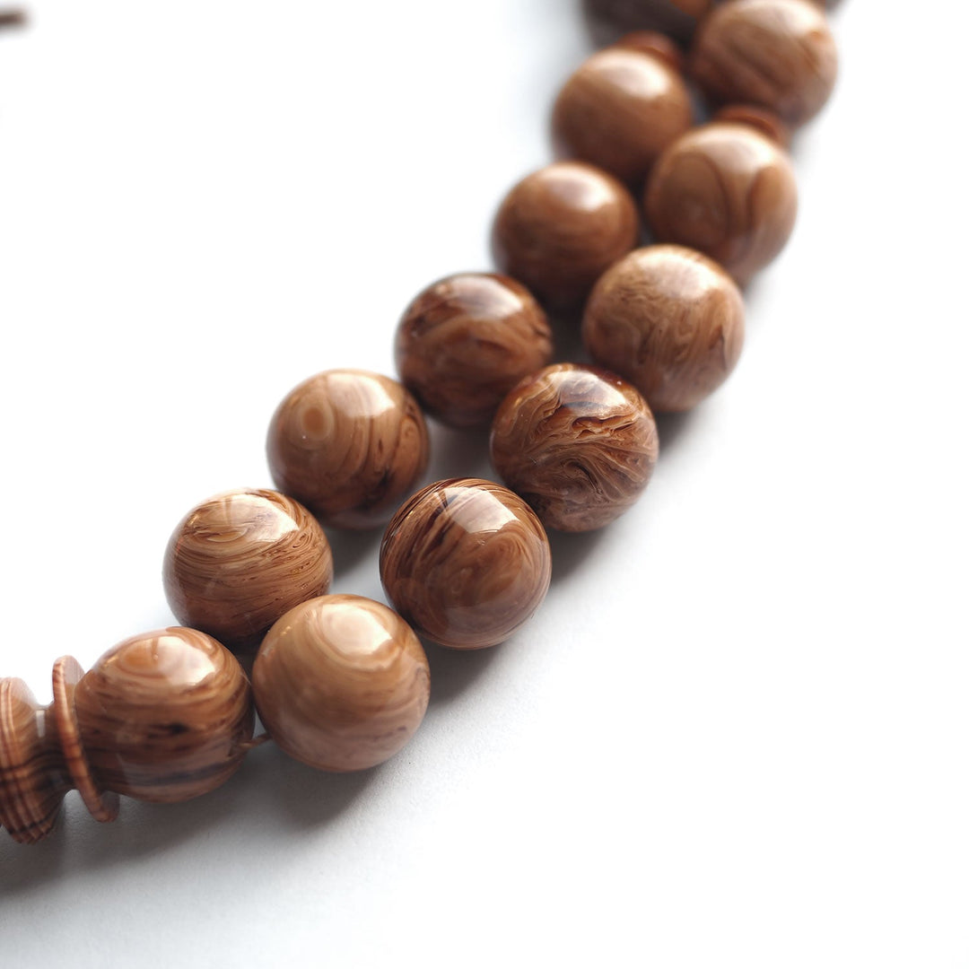 Mastercrafted 45 Beads Sphere Cut Streaked Catalin Tasbeeh – WATD133