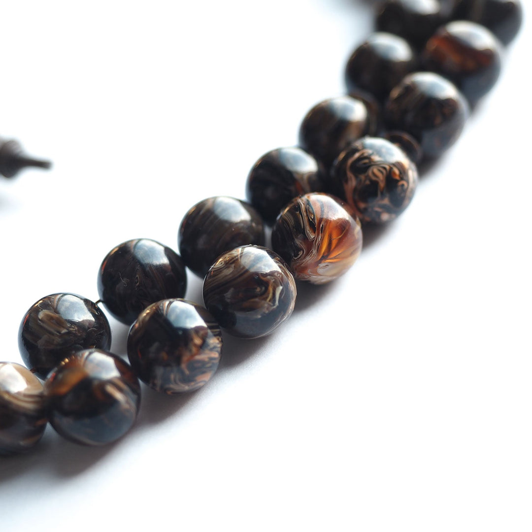 Mastercrafted 45 Beads Sphere Cut Streaked Catalin Tasbeeh – WATD135