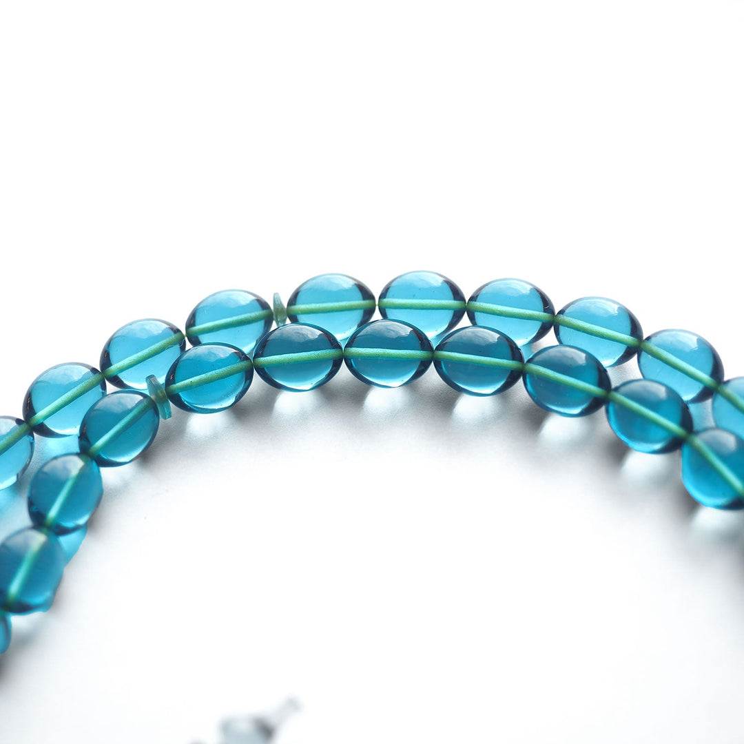 Handcrafted Pressed Fire Amber Tasbeeh – Oval-Cut Beads – WATD145