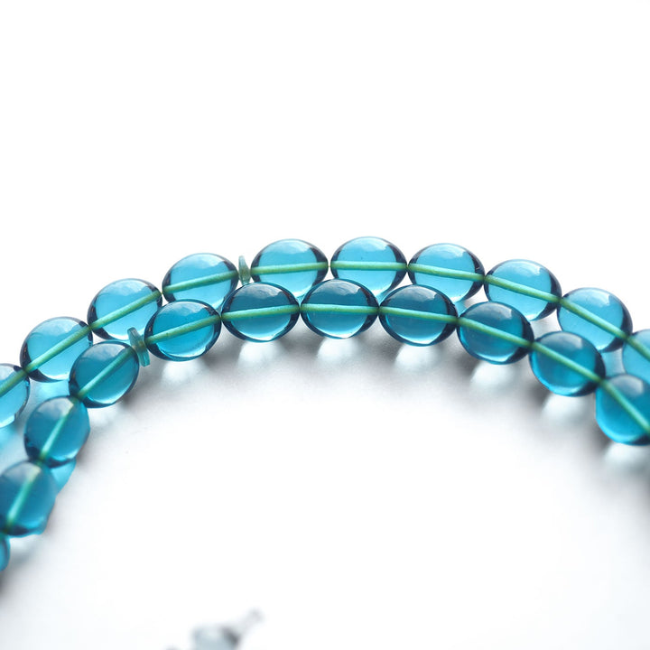 Handcrafted Pressed Fire Amber Tasbeeh – Oval-Cut Beads – WATD145