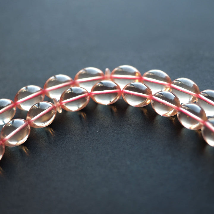 Handcrafted Pressed Fire Amber Tasbeeh – Oval-Cut Beads – WATD147