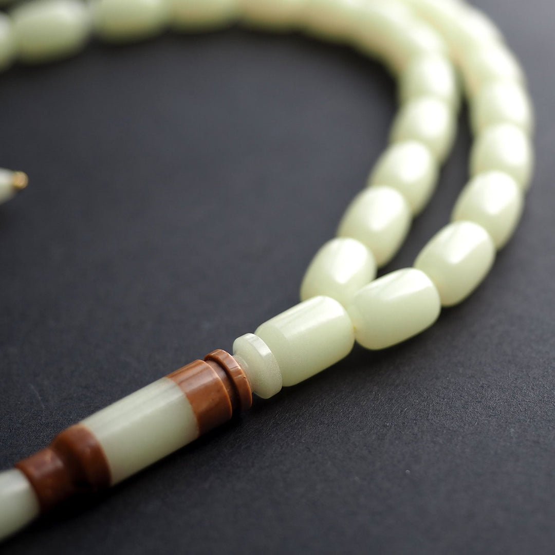 Luminous Bullet-Shape Tasbeeh with Sterling Silver Tassel – WATD156