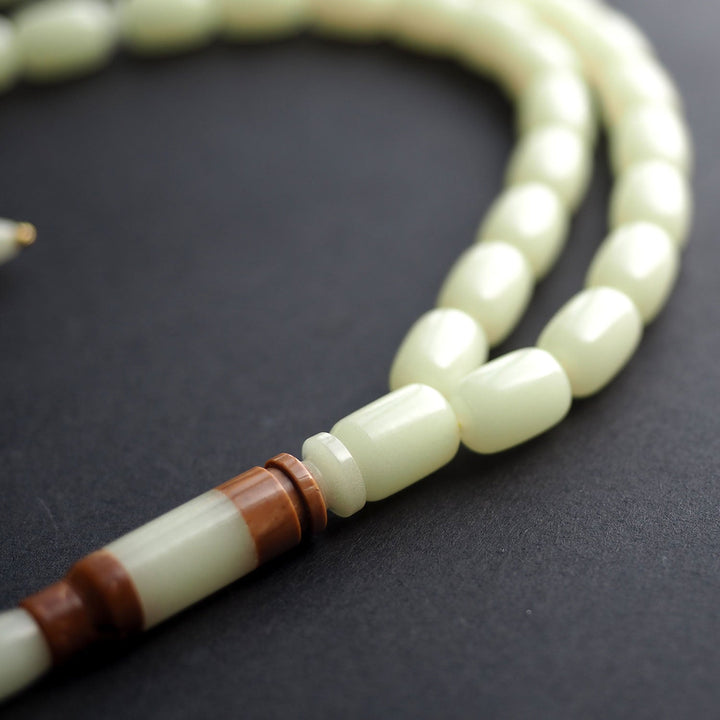 Luminous Bullet-Shape Tasbeeh with Sterling Silver Tassel – WATD156