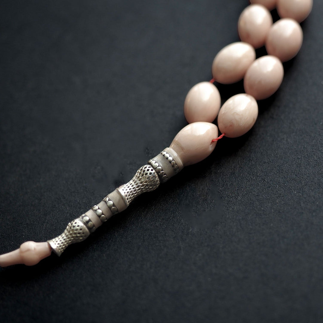 Handcrafted Catalin Tasbeeh with 925 Sterling Silver Imam Bead – WATD161