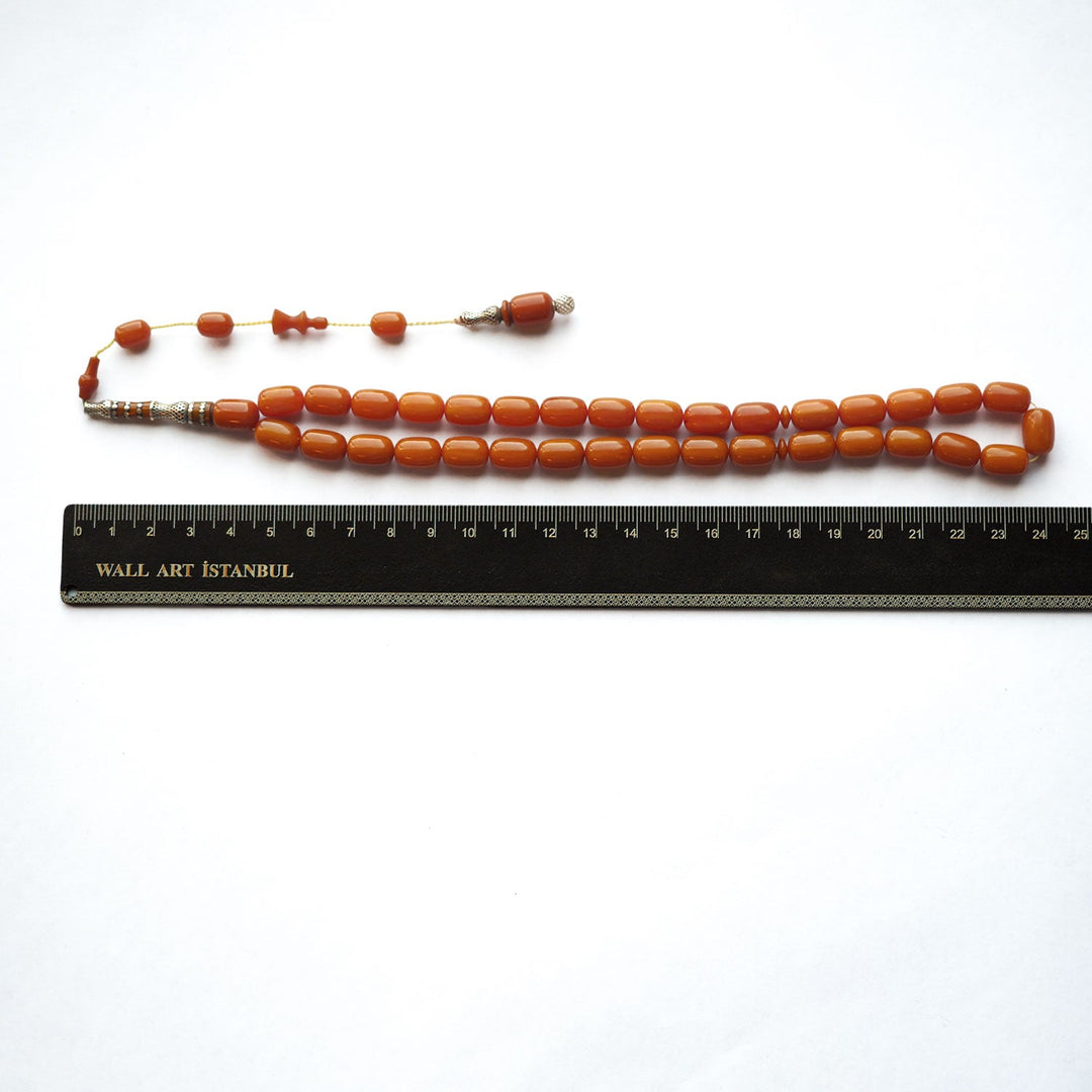 Handcrafted Catalin Tasbeeh with 925 Sterling Silver Imam Bead – WATD163