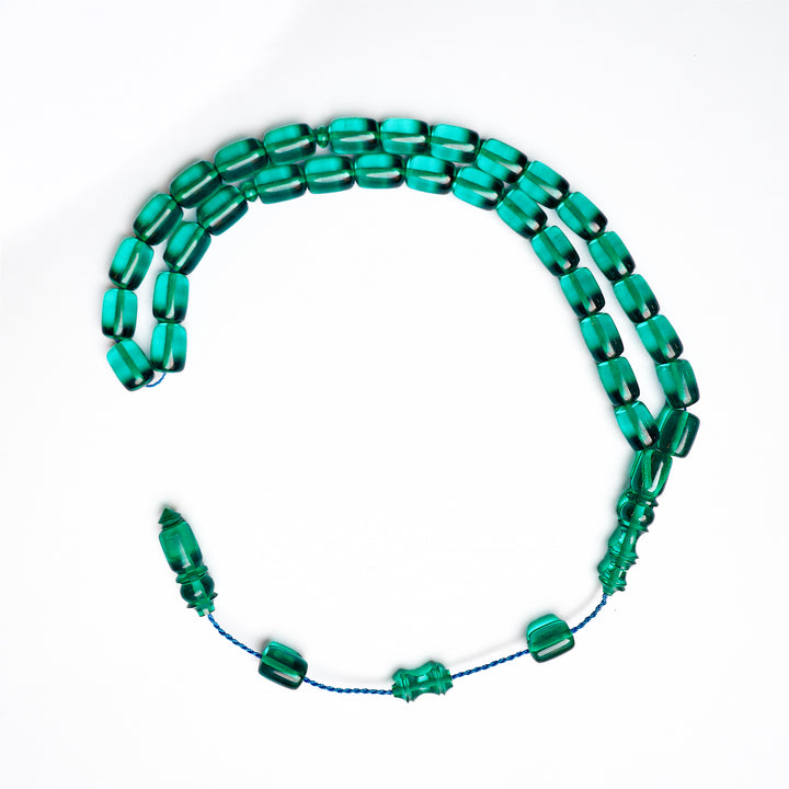 Fire Amber Tasbeeh with Streaked Imam Beads – WATD177