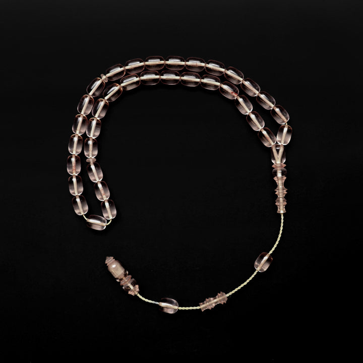 Fire Amber Tasbeeh with Streaked Imam Beads – WATD180