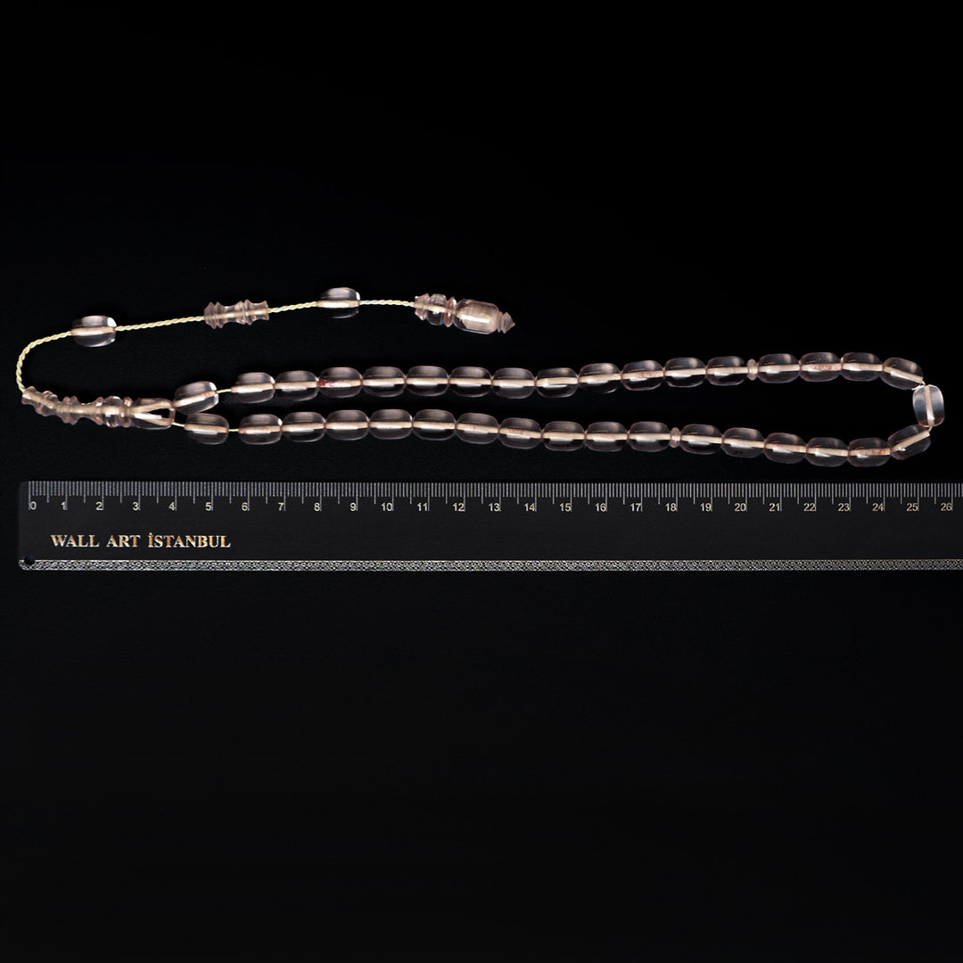 Fire Amber Tasbeeh with Streaked Imam Beads – WATD180