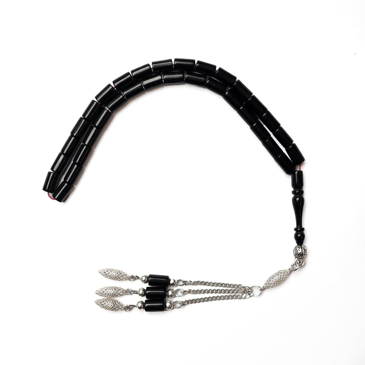 Silver Tassel Pressed Fire Tasbeeh – WATD181