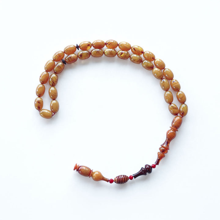 Şenalp Model Pressed Amber Tasbeeh – WATD208