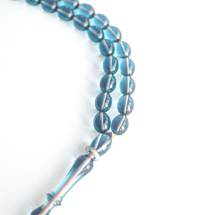 Fire Amber Oval-Cut Tasbeeh – WATD221