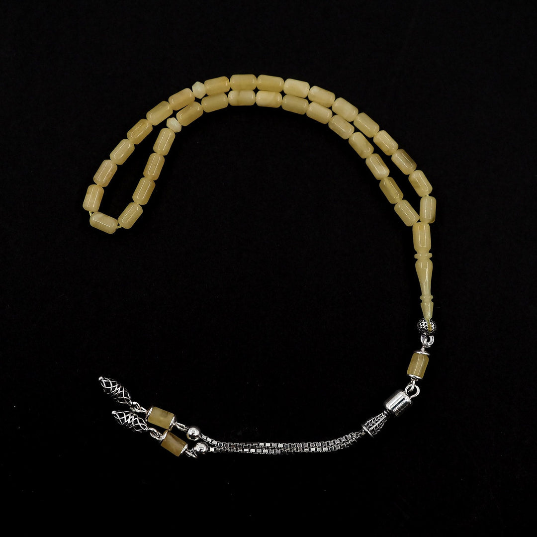 Mini Size Amber Tasbeeh with Silver Tassel – WATD324