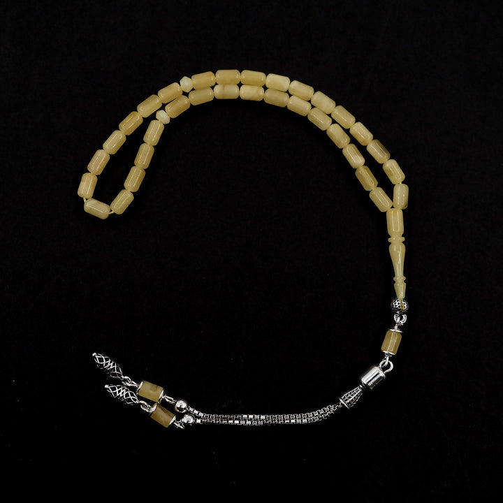 Mini Size Amber Tasbeeh with Silver Tassel – WATD324