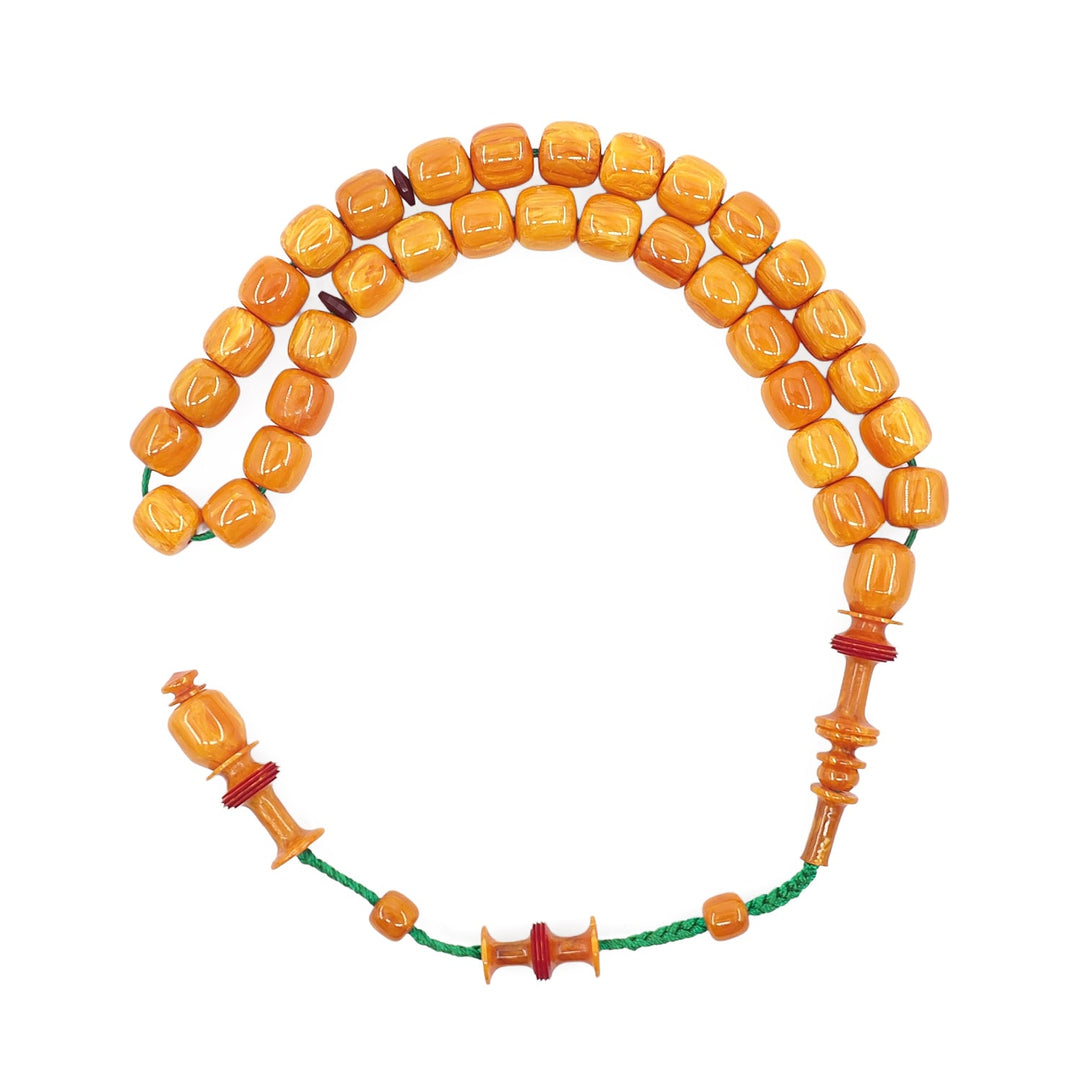 Handcrafted Amber Tasbeeh Ottoman-Style – WATD344