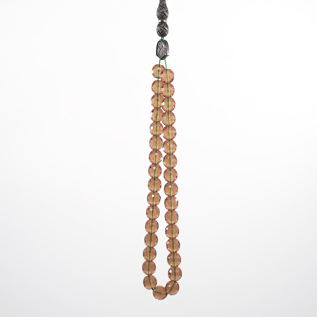 Handcrafted Zultanite Stone Tasbeeh with Brass Tassel – WATD375