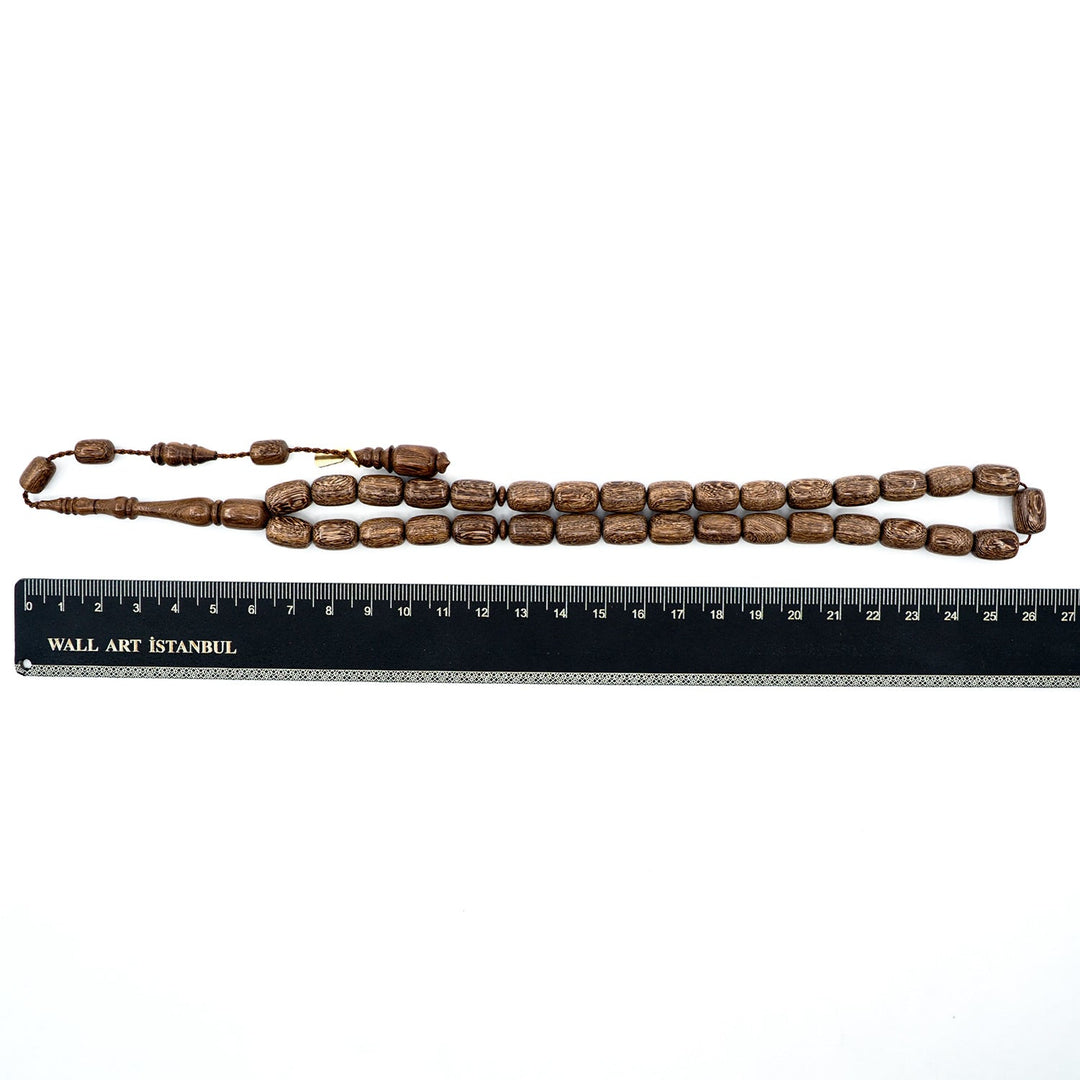 Handcrafted Capsule Cut Tigerwood Tasbeeh – WATD394