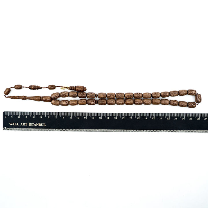 Handcrafted Capsule Cut Tigerwood Tasbeeh – WATD394
