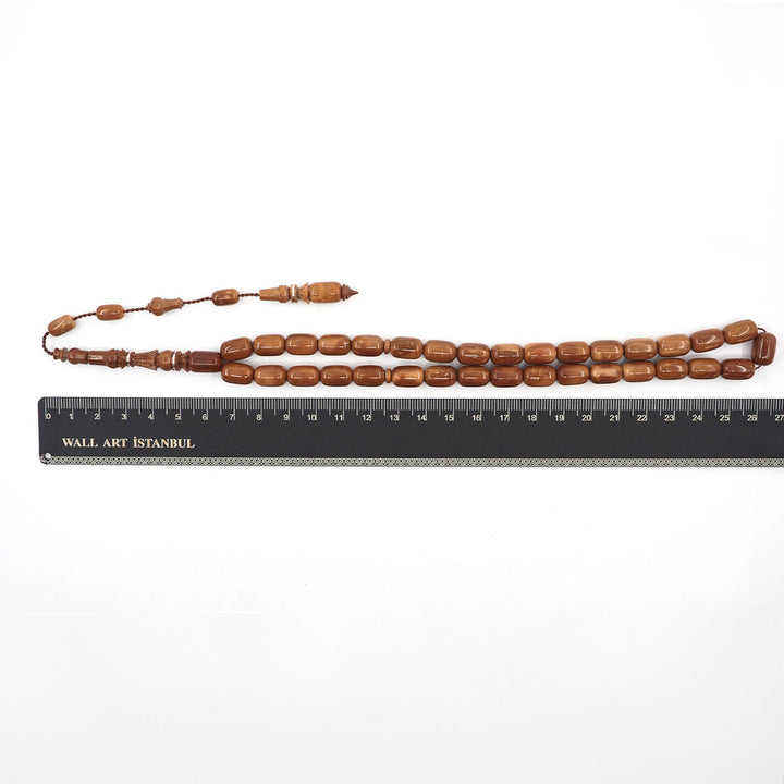 Premium Kuka Wood Tasbeeh with Capsule Cut Beads & Engraved Imam Bead – WATD399