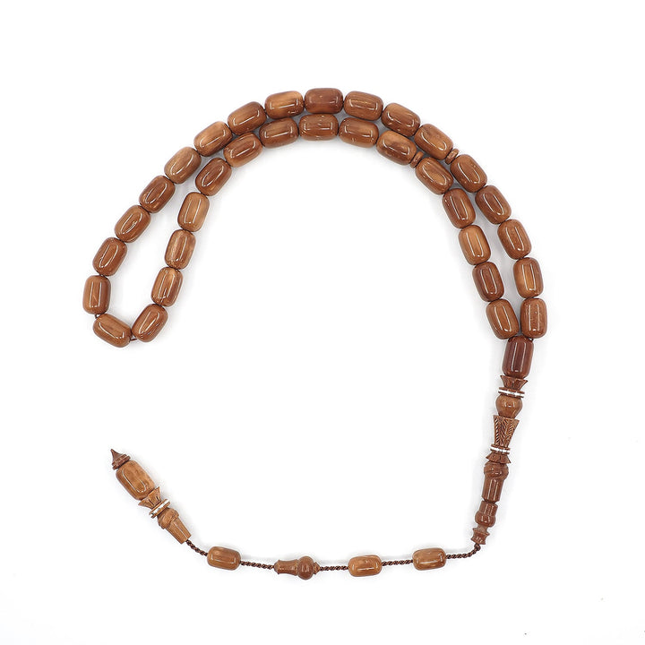 Premium Kuka Wood Tasbeeh with Capsule Cut Beads & Engraved Imam Bead – WATD399
