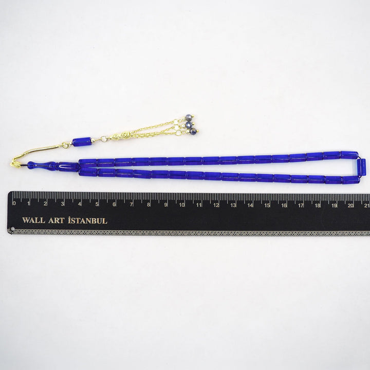 Mastercrafted Capsule Gold-Plated Cut German Bakelite Prayer Beads with Silver Tassel – WATD413