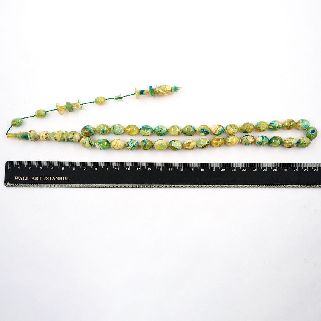 Handcrafted Oval Cut Catalin Tasbeeh - WATD429