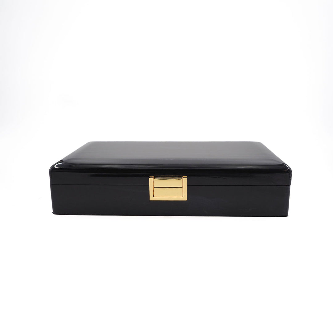 Select Series Anthracite Pattern Wooden Tasbeeh Box - WATD438