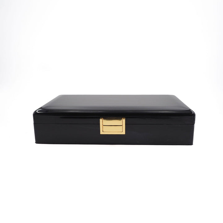 Select Series Anthracite Pattern Wooden Tasbeeh Box - WATD438