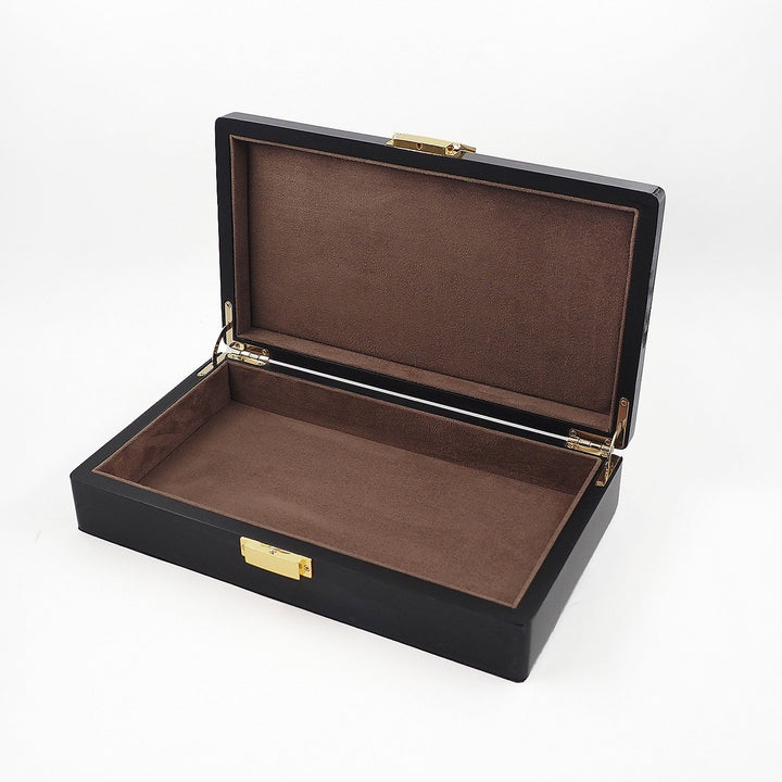 Select Series Anthracite Pattern Wooden Tasbeeh Box - WATD438